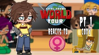 Total Drama World Tour reacts to Team Amazon  PT 1 Cody  Nocomy hcs WARNING CRINGE BAD [upl. by Ahsha583]