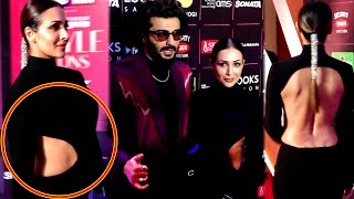 Malaika Arora Looks Pregnant With Arjun Kapoor On The Red Carpet Of Bollywood Style Icon Awards 2023 [upl. by Nevarc]