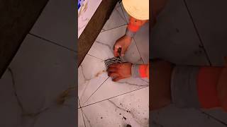 Professional installation of ceramics with a sewer drain step by step [upl. by Trace230]