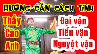 HƯỚNG DẪN CÁCH TÍNH ĐẠI VẬN TIỂU VẬN NGUYỆT VẬN [upl. by Ammadis]