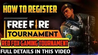 How To Register Red Fox Gaming Tournament  Registration Tournament   RED FOX GAMING [upl. by Rizika]