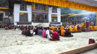 Ceremony in Lhodrak Kharchu Monastery  Bhutan [upl. by Ogg]