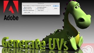 Photoshop 3D Generate UVs [upl. by Otir]