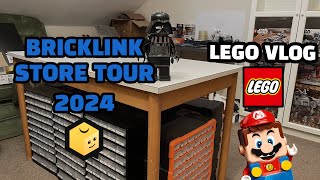 My Bricklink Store Tour 2024  LEGO Vlog  Owning a Small Bricklink Store in 2024 [upl. by Llerret]