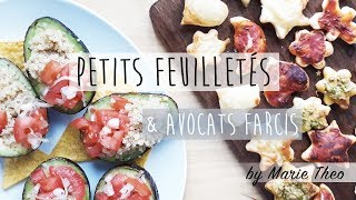 🌿 Petits feuilletés amp Avocats farcis vegans [upl. by Kcirredal]