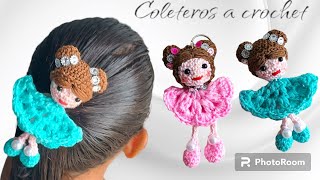 HERMOSOS coleteros en forma de muñecas  coleteros tejidos a crochet paso a paso [upl. by Elwood]