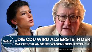 BSW HÖHENFLUG CDU oder AFD Wird die WagenknechtPartei zur quotKönigsmacherinquot in Ostdeutschland [upl. by Glynda944]