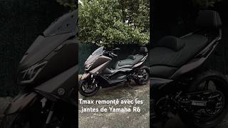 tmax530 remonté avec les jantes de yamaha r6 tmax jantes 17 bronzemax [upl. by Gillian]