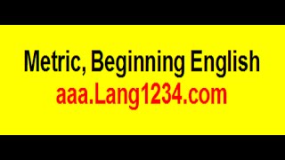 ESL Beginner English 9 Metric System [upl. by Tirza842]