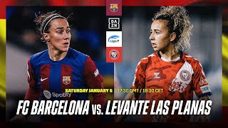 Barcelona vs Levante Las Planas  Liga F 202324 Matchday 13 Full Match [upl. by Holly]