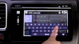 Honda HondaLink  How to use the navigation app [upl. by Gabrielson]