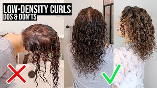 How to Style LowDensityThin Curls Dos amp Donts Scalp Covering [upl. by Elinet]