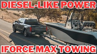 2024 Toyota Tundra Sequoia iForce Max Towing Review  Wow [upl. by Rim958]