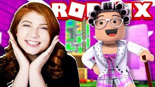 BECOMING A ROBLOX GRANNY WITH MY SISTER Fashion Famous [upl. by Aliber442]