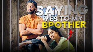 Saying yes to my brother challenge 😂  varunaradya VarunAradya31 [upl. by Edlun]