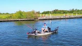 Kayak Fishing The BIGGEST RIVER In The COUNTRY Unbelievable Fishing [upl. by Aggappora300]