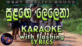 Sulage Lelena Karaoke with Lyrics Without Voice [upl. by Yssep]