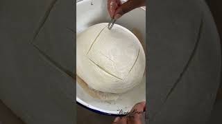 Sourdough bread scoring before baking Easy sourdough bread scoring  Sourdough for beginners [upl. by Jaqitsch]