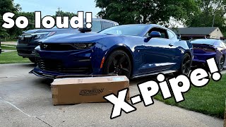 2020 Camaro SS 6th Gen Speed Engineering Xpipe Mid Section Install [upl. by Oos]