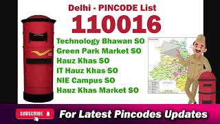 NIE Campus Delhi Pin Code 110016  NIE Pin Code [upl. by Charry]