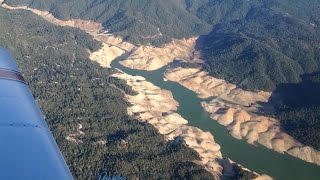 Flying over Oroville Dam 82614 [upl. by Leta]