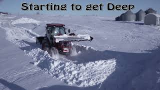 SNOWSPORT QUICKTACH FOR TRACTORS KUBOTA BOBCAT KIOTI AND OTHERS PLOWING DEEP SNOW [upl. by Truk]