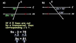 Corresponding Angles and SameSide Interior Angles [upl. by Johnnie968]