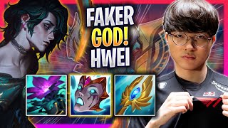 FAKER IS A GOD WITH HWEI  T1 Faker Plays Hwei MID vs Azir  Season 2024 [upl. by Eilyah]