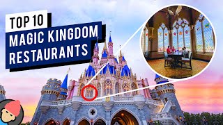 TOP 10 Best Restaurants at Disneys Magic Kingdom  Walt Disney World [upl. by Enetsuj421]