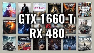 GTX 1660 Ti vs RX 480 Benchmarks  Gaming Tests Review amp Comparison  53 tests [upl. by Dygert575]