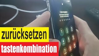 iPhone zurücksetzen tastenkombination [upl. by Nohs]