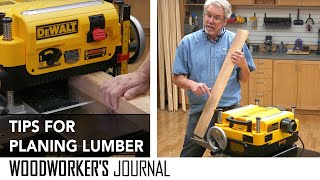 Tips for Planing Wood with the DeWalt DW735x Planer [upl. by Iroj]