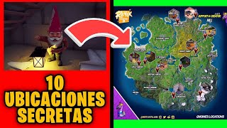 TODAS LAS UBICACIONES DE GNOMOS OCULTOS DE FORTNITE CAPITULO 2 REMIX [upl. by Irrehc]