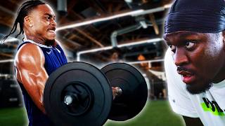 JustinJefferson18 Puts ajgreene15 Through an NFL Players Workout [upl. by Faus]