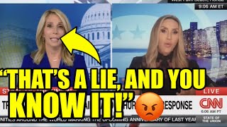 BRAVE CNN Host CONFRONTS Lara Trump About Trump’s FEMA Lies [upl. by Ihp]