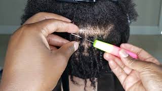 How to Install Micro locs with 2 strand Micro twists in 2022  Mukisa Locs [upl. by Henrik515]