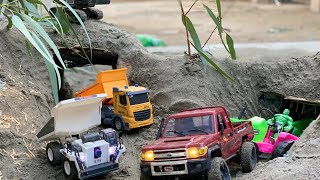 This video made Powerful Rc and amazing train tractor Construction work amazing road and tracksand [upl. by Keelby]