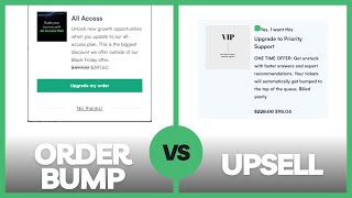 Order Bump VS Upsell Whats the Difference [upl. by Demmer]