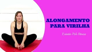 ALONGAMENTOS PARA VIRILHA  Estúdio Pole Fitness [upl. by Anual]