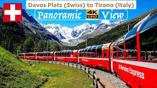 The Bernina Express  Worlds Most Beautiful Trains Panoramic 4K Video [upl. by Esirahs59]