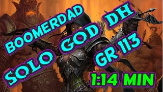 Diablo 3 Season 30 Demon Hunter Gr 113 in 114min Speedfarming GoD DH [upl. by Nedyaj]