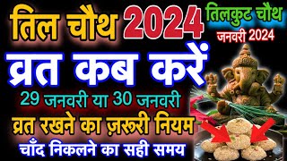 Til Chauth 2024।तिल चौथ व्रत के नियम।tilkut chauth kab hai 2024।til chauth vrat kab hai [upl. by Dincolo]