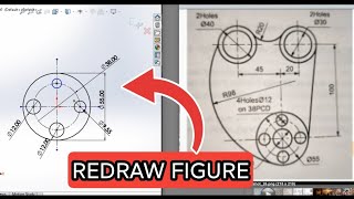 Redraw Figure Engineering Drawing Example2 engineeringdrawing [upl. by Leslee63]