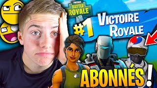 JE FAIS TOP 1 AVEC DES ABONNÉS ALORS QUE JÉTAIS EN SOLO SUR FORTNITE BATTLE ROYALE [upl. by Gnouhc]