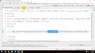 Query String in JSPServlet [upl. by Rentsch366]