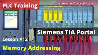 Memory Addressing in Siemens PLC Programming  Free Training Course [upl. by Barra]