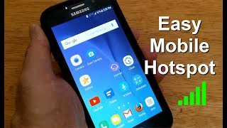 How to create a Mobile Hotspot Cell Smartphone Android  Free amp Easy [upl. by Trebbor]