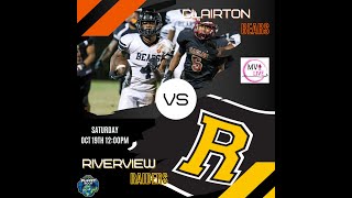 MVI Live  Clairton vs Riverview  Football  101924 [upl. by Niliak]