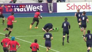 Oakham Under15 centre Tyrese JohnsonFisher scores four tries [upl. by Renat872]