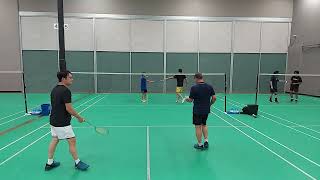 Arena Badminton club games Pomona California 10月11日24  2 Alan amp Oscar vs Denny [upl. by Demitria649]